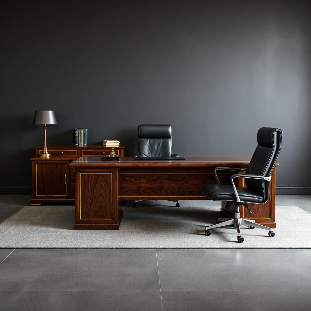 Executive Office Desk & Chair